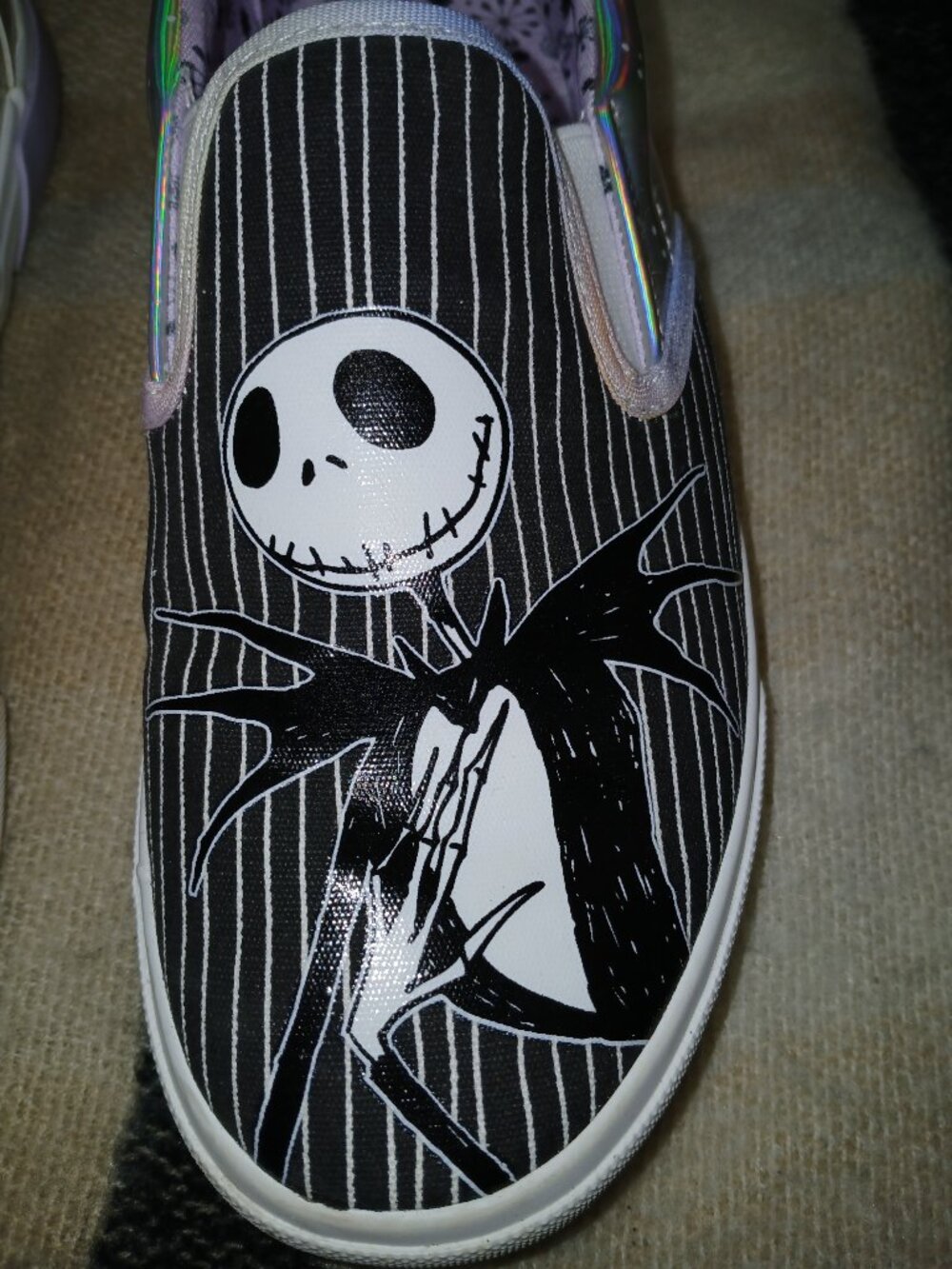 Disney Tim Burton NBX Slip‑On Shoes – Jack & Sally Art – Women’s 7 - Picture 3 of 5